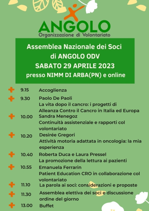 ANGOLO OdV: progetti, esperienze, attività de "La vita dopo il cancro"