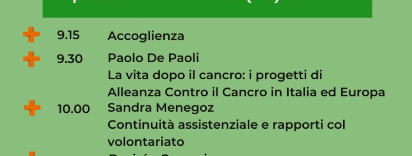 ANGOLO OdV: progetti, esperienze, attività de "La vita dopo il cancro"